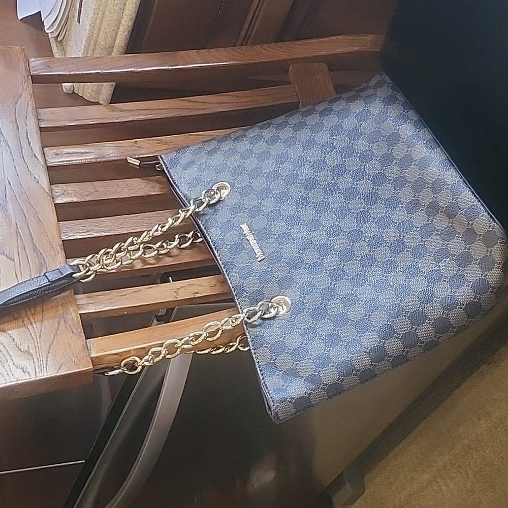 Montana West Chain Shoulder Strap Handbag Totebag - Picture 8 of 14